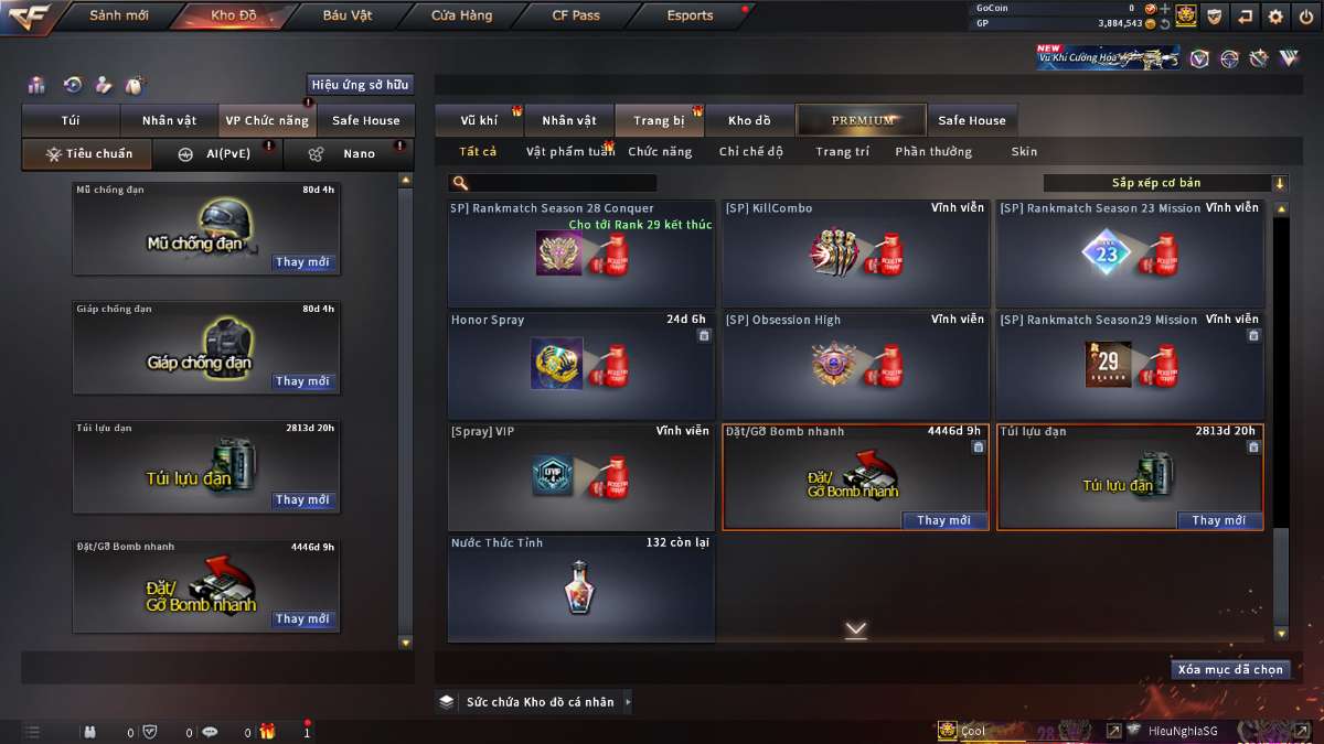 shop acc cf uy tin gia re